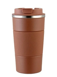 1入組不銹鋼咖啡杯保溫杯防滑旅行車保溫瓶