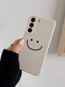 笑脸手机壳，兼容 15 Pro Max/14/13/12/11，兼容小米，兼容华为，兼容三星S23，国际版，非国内版 - 米色 - 查看 4