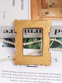 1pc Polyresin Decoration Craft, Creative Photo Frame Design Decoration Object For Home Best Gifts