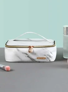 Túi đựng đồ trang điểm họa tiết đá cẩm thạch, dung tích lớn, đồ đựng mỹ phẩm, đồ dùng vệ sinh cá nhân đa năng, đồ trang trí phòng màu hồng, trang trí nhà, phòng ngủ, phòng tắm, phòng khách, đồ dùng du lịch, đồ trang trí nhà, đồ trang trí tiệc cưới, đồ dùng trang trí nhà, nấm, quà tặng mừng năm mới, quà tặng cho bố, mẹ, bạn thân, giáo viên, người đàn ông, quà tặng vui nhộn, hộp đựng đồ trang sức, bộ phòng tắm, hộp đựng đồ lưu trữ, hộp đựng nước hoa, túi đựng đồ trang điểm, hộp đựng quà tặng, túi đựng đồ trang điểm, kệ và giá để đồ lưu trữ, hộp đựng đồ trang điểm - Đen và trắng - Xem 2