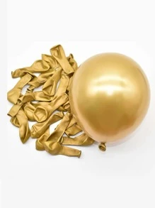 10/20/30/40/50/60pcs 5-Inch Mini Metallic Gold Balloons For Wedding, Birthday, Shower, Party, New Year, Valentine's Day, Thanksgiving Decorations - Gold - View 10