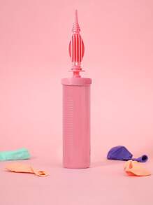 1pc Plastic Balloon Inflator, Two Tone Portable Manual Balloon Pump For Party - Multicolor - View 6
