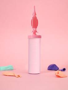 1pc Plastic Balloon Inflator, Two Tone Portable Manual Balloon Pump For Party - Multicolor - View 9