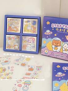 1盒卡通圖案貼紙 - 彩色 - 查看 5