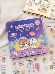1盒卡通圖案貼紙 - 彩色 - 查看 7