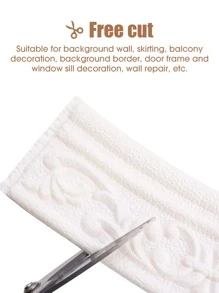 1入組家用PE牆紙捲軸細節牆面膠卷 - 白色 - 查看 4