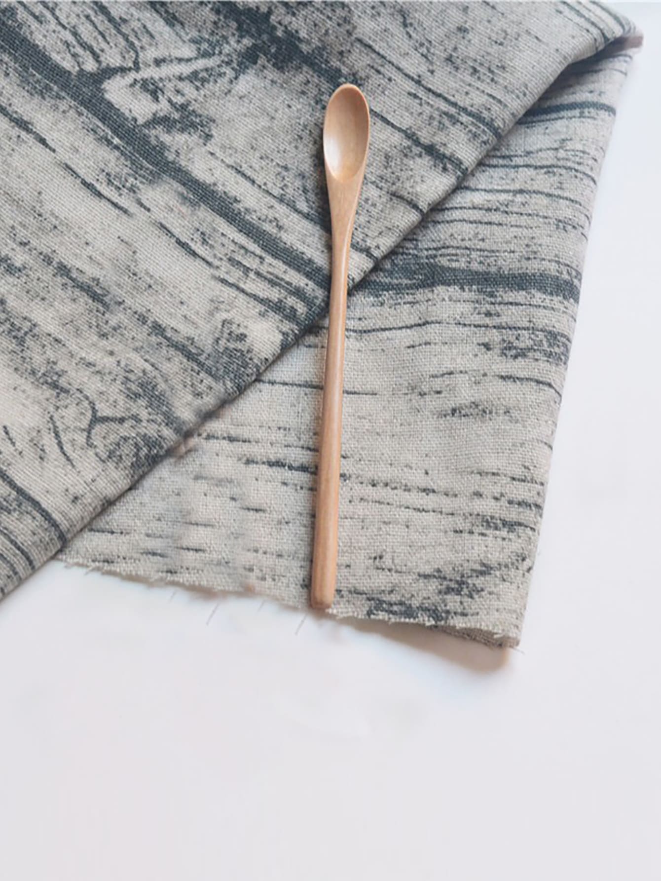 1入組細長柄木勺用於甜點和蜂蜜攪拌棒攪拌勺 - 杏色 - 查看 1