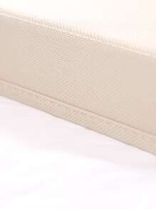 1pc Large Household Storage Box, Polyester Fabric Folding And Washable Closet Organizer, Perfect For Clothes And Pants Storage In Various Scenes - Beige - View 3