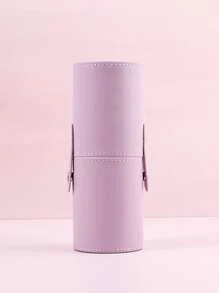 1 pieza liso Cepillo de maquillaje Cubo de almacenamiento - Púrpura malva - Ver 2