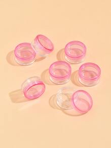 10 PCS Cosmetic Containers For Skin Care Makeup Remover Cream Ointment Lotion, Living Room Home Bedroom Bathroom House Decor, Travel Stuff, Wedding, Party, Birthday, Gifts For Men Mom Dad Friends, New Years, Accessories, Funny Gift - Pink - View 2