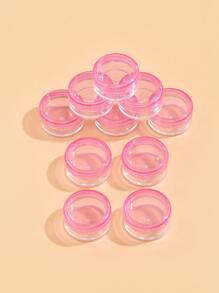 10 PCS Cosmetic Containers For Skin Care Makeup Remover Cream Ointment Lotion, Living Room Home Bedroom Bathroom House Decor, Travel Stuff, Wedding, Party, Birthday, Gifts For Men Mom Dad Friends, New Years, Accessories, Funny Gift - Pink - View 3
