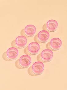 10 PCS Cosmetic Containers For Skin Care Makeup Remover Cream Ointment Lotion, Living Room Home Bedroom Bathroom House Decor, Travel Stuff, Wedding, Party, Birthday, Gifts For Men Mom Dad Friends, New Years, Accessories, Funny Gift - Pink - View 4