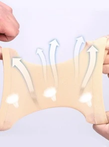 矽膠防裂襪，1對露趾保濕凝膠後跟襪，足跟保護器，男士或女士足部護理SPA襪，幹腳，死皮 - 杏色 - 查看 7