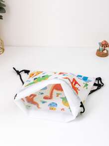 男孩卡通圖案束口背包 - 彩色 - 查看 3