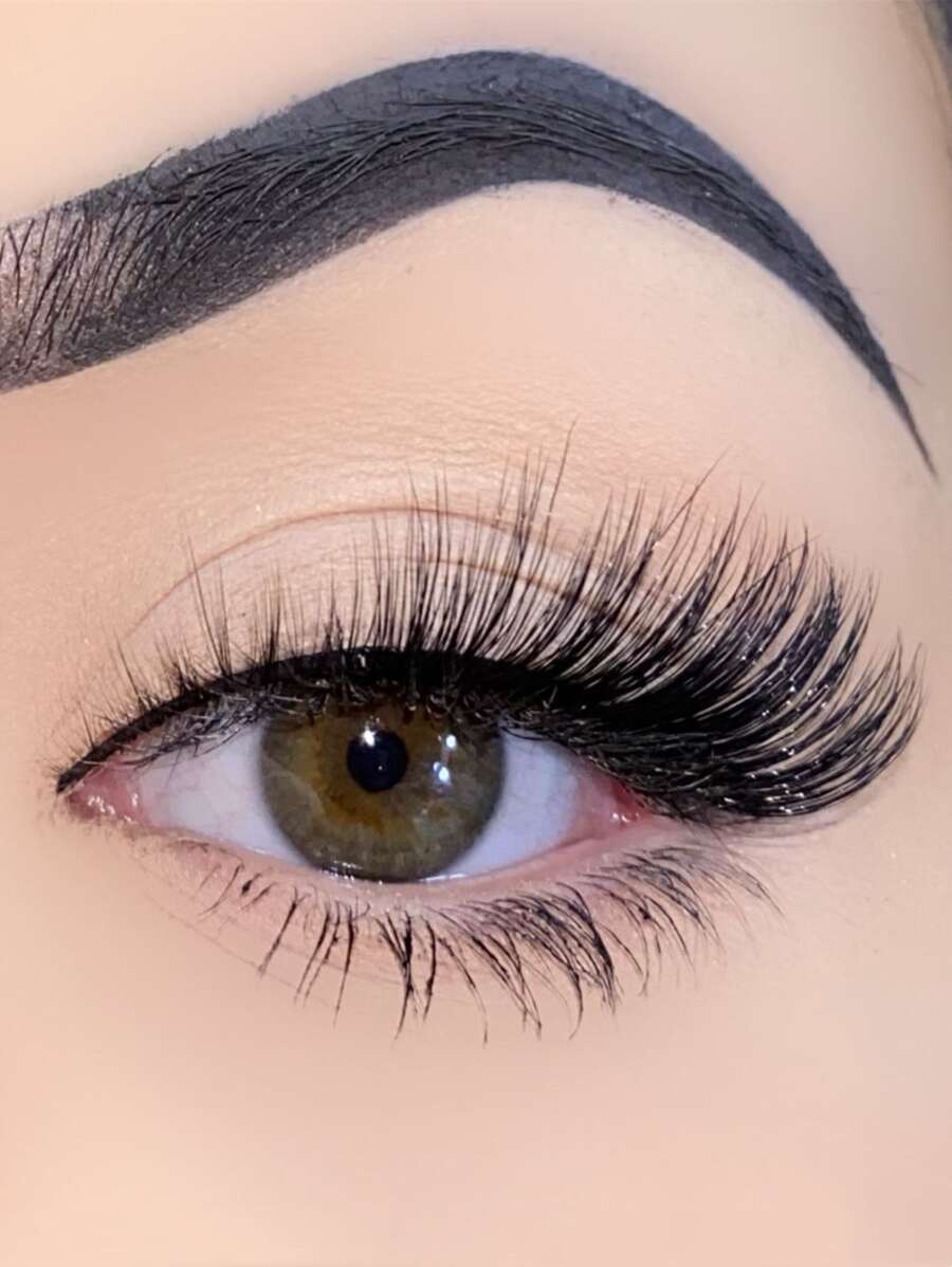 1 Cánh Cấp Mắt Thon Dài Mi Mắt To Full Giả Hàng Mi Mềm Mại Tự Nhiên Lông Mi Nối Dài Tác Dụng Giả Hàng Mi - màu đen - Xem 1