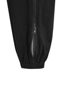 SHEIN LUNE Pantalones deportivos unicolor de cintura elástica - Negro - Ver 3