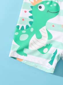 小男童卡通圖案泳褲