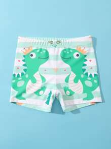 小男童卡通圖案泳褲