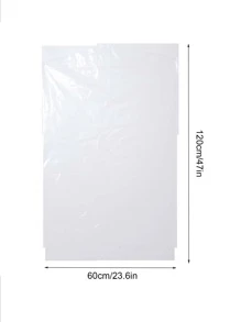 10pcs/set Plastic Clothing Cover, Clear Disposable Dust Cover For Home - Clear - View 4