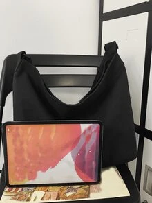 Nam Tối giản Túi Hobo , Balo Cho du lịch , Cao đẳng , Trường học Túi Sling Thể thao Cái túi Đối với Trung học phổ thông Trường đại học Học sinh Cho du lịch Cao đẳng Trường học - màu đen - Xem 7