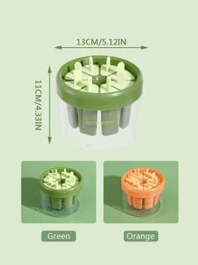 1pc PS Popsicle Mold, Minimalist Green Letter Graphic Ice Pop Mold For Home