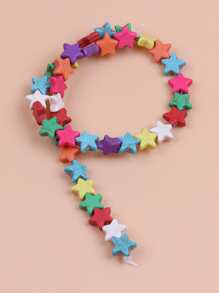 1 hebra Accesorio de joya DIY cuenta con estrella - Multicolor - Ver 1