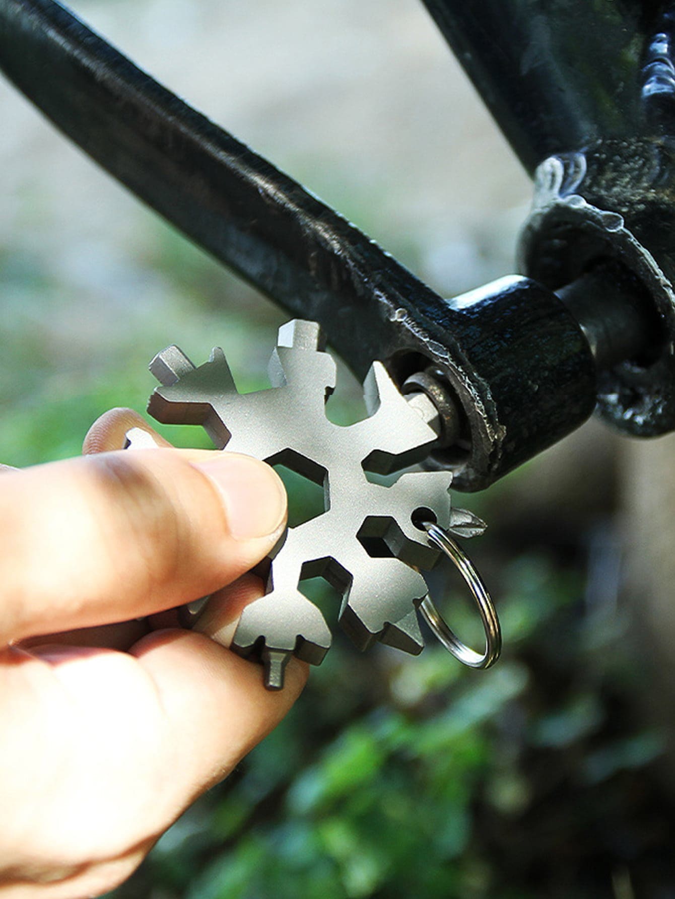 1入組便攜多功能迷你碳素鋼搞笑雪花設計維修工具 - 彩色 - 查看 1