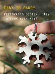 1入組便攜多功能迷你碳素鋼搞笑雪花設計維修工具 - 彩色 - 查看 4