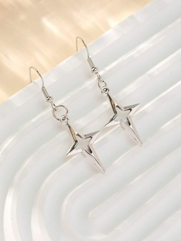 2pcs simple electroplating alloy hollow earrings earrings earrings party earrings