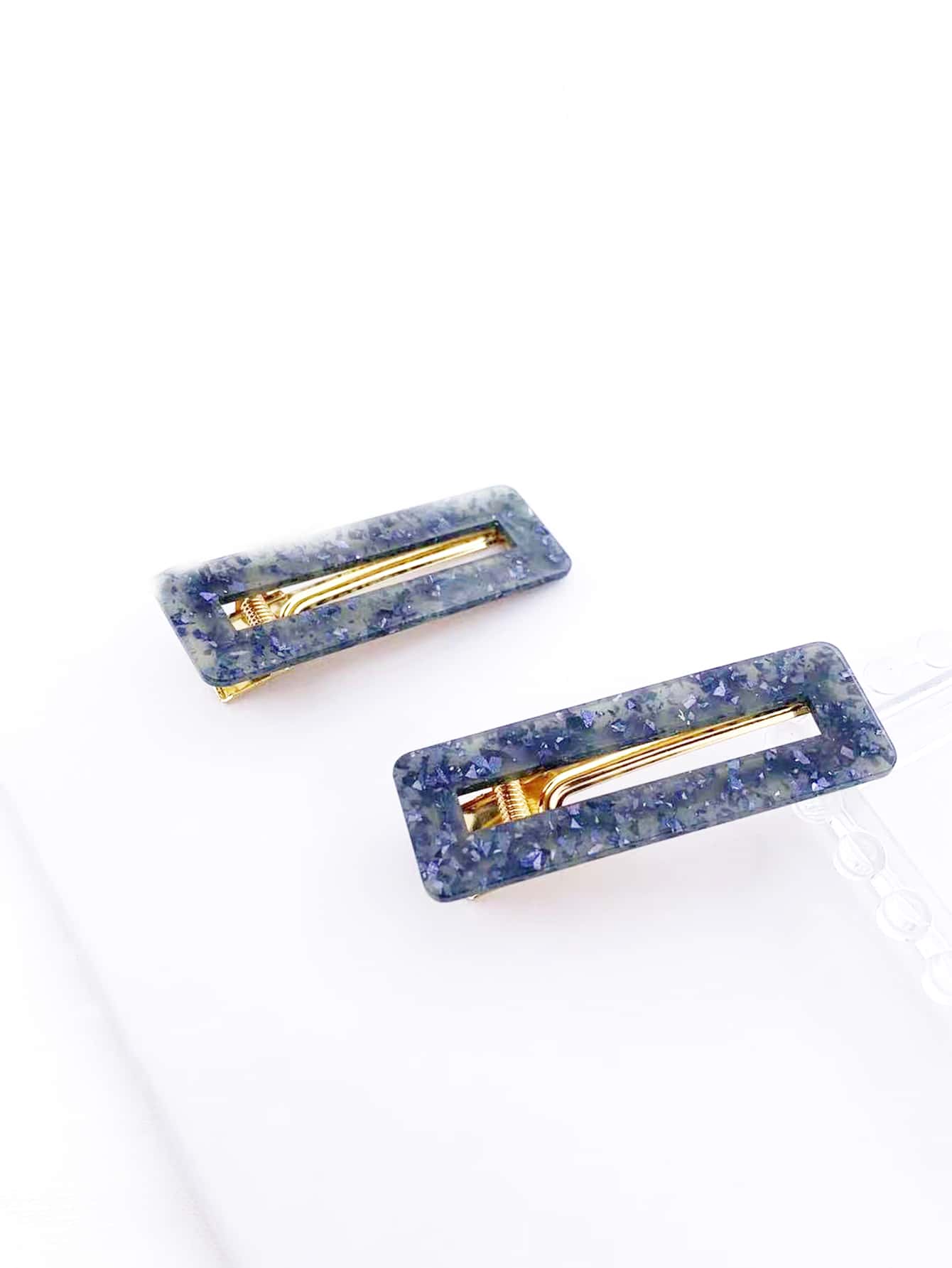 2pcs Geometric Hair Clip