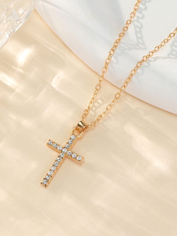 Cross Charm Necklace SHEIN USA