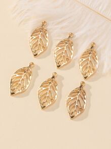 20pcs/set Metal Leaf DIY Pendant - Yellow Gold - View 3