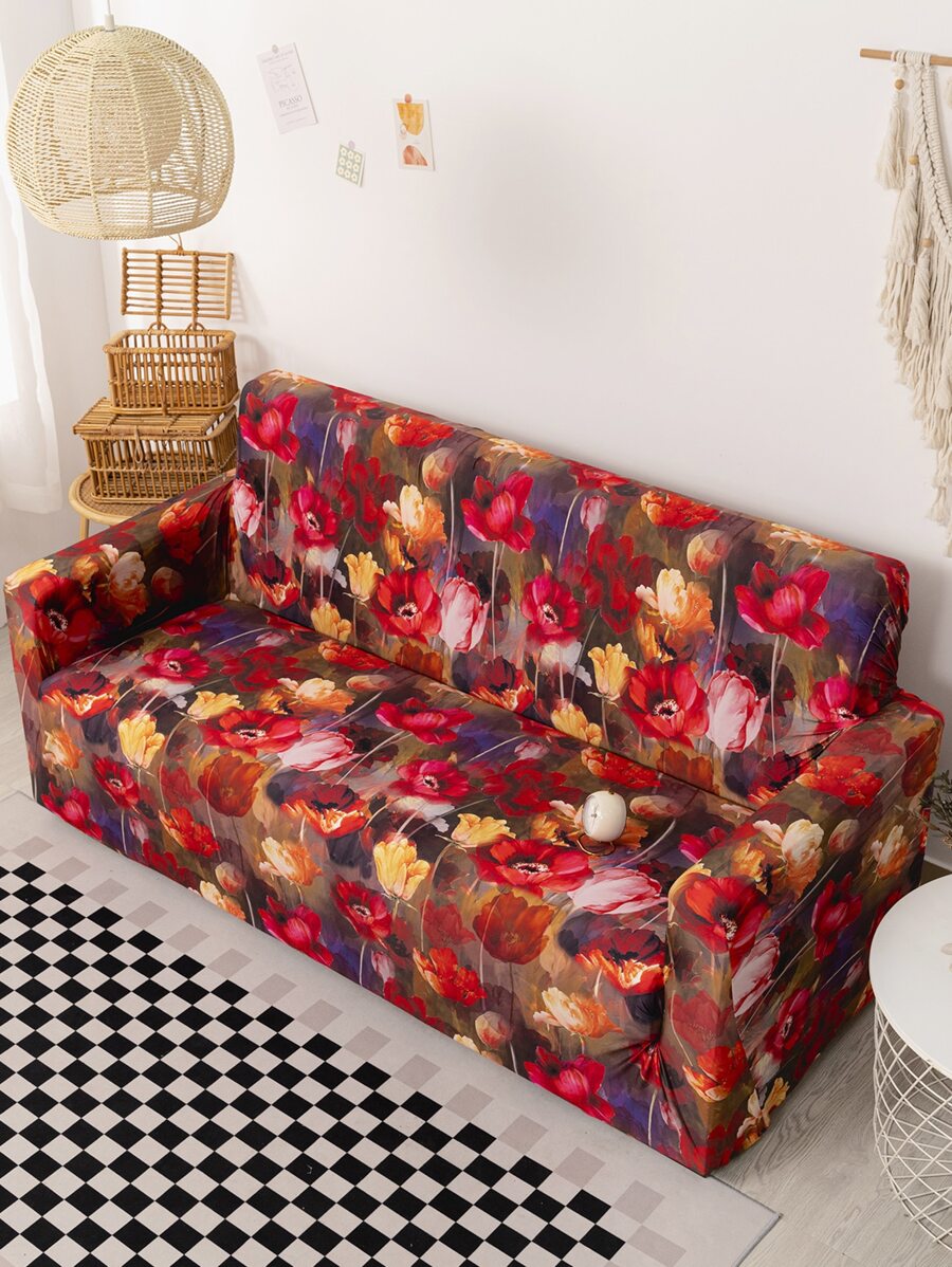 1 In Hoa Ghế Sofa, Polyester Chống Trơn Trượt Sofa Khăn Cho Phòng Khách, Tất Cả Các Mùa - Nhiều màu - Xem 1