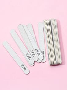 NailSunshine 20支/套 100/180目双面指甲锉，可水洗，可重复使用，适用于天然指甲和亚克力指甲的修甲工具，家用和美甲沙龙均可使用