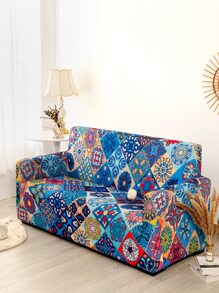 1入組幾何圖案沙發套現代滌綸彈力沙發套適合家居四季皆宜 - 彩色 - 查看 1