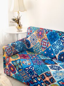 1入組幾何圖案沙發套現代滌綸彈力沙發套適合家居四季皆宜 - 彩色 - 查看 3