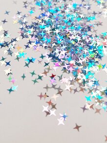 2 件装激光亮片星形美甲全息闪光闪亮四角星 DIY 美甲装饰片配件 - 彩色 - 查看 6