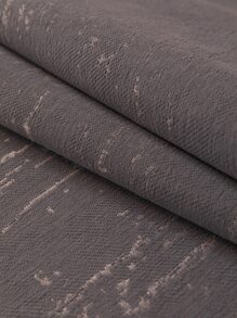 1入組撞色滾邊沙發現代滌綸沙發套毯子 - 灰色 - 查看 6