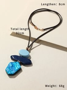 Collar con diseño geométrico - Multicolor - Ver 3