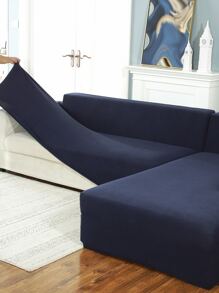 1入組海軍藍色沙發套極簡主義滌綸彈力沙發套適用於沙發四季皆宜 - 藏蓝色 - 查看 8