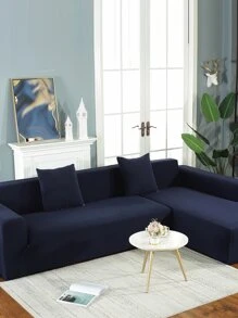 1入組海軍藍色沙發套極簡主義滌綸彈力沙發套適用於沙發四季皆宜 - 藏蓝色 - 查看 4