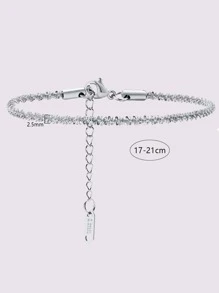 極簡手鏈 - 銀色 - 查看 4