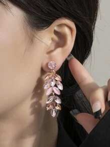 水钻耳坠 - 粉色 - 查看 2