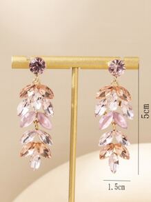 水钻耳坠 - 粉色 - 查看 3