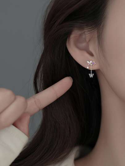 蝴蝶裝飾耳墜