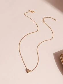 愛心掛飾項鍊時尚簡約風心形墜飾項鍊