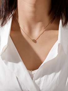 愛心掛飾項鍊時尚簡約風心形墜飾項鍊