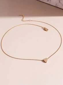 愛心掛飾項鍊時尚簡約風心形墜飾項鍊