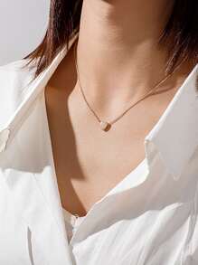 愛心掛飾項鍊時尚簡約風心形墜飾項鍊