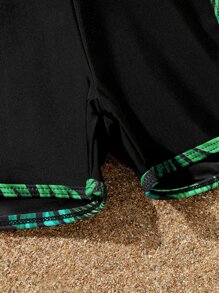 Tween Girl Tropical Print Bikini Set Summer Beach - Multicolor - View 4